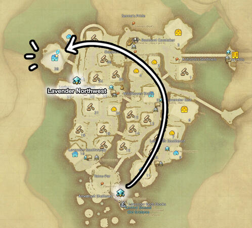 We're here, Lavender Northwest Aetheryte.