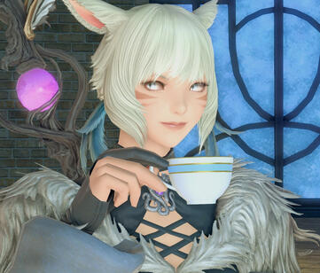 Y'shtola Savage and teasing. 💬🎟️👋🏅🍾